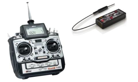 Set radiocomanda Eclipse 7 2,4GHZ + rec Optima 7, Mode 2